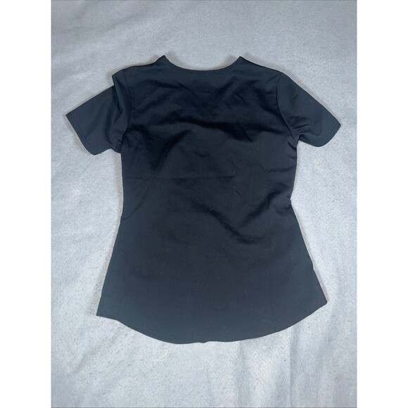 Scrubstar Ultimate Scrub Top Womens XS Black Medical Nurse Clinic Shirt - Picture 7 of 7